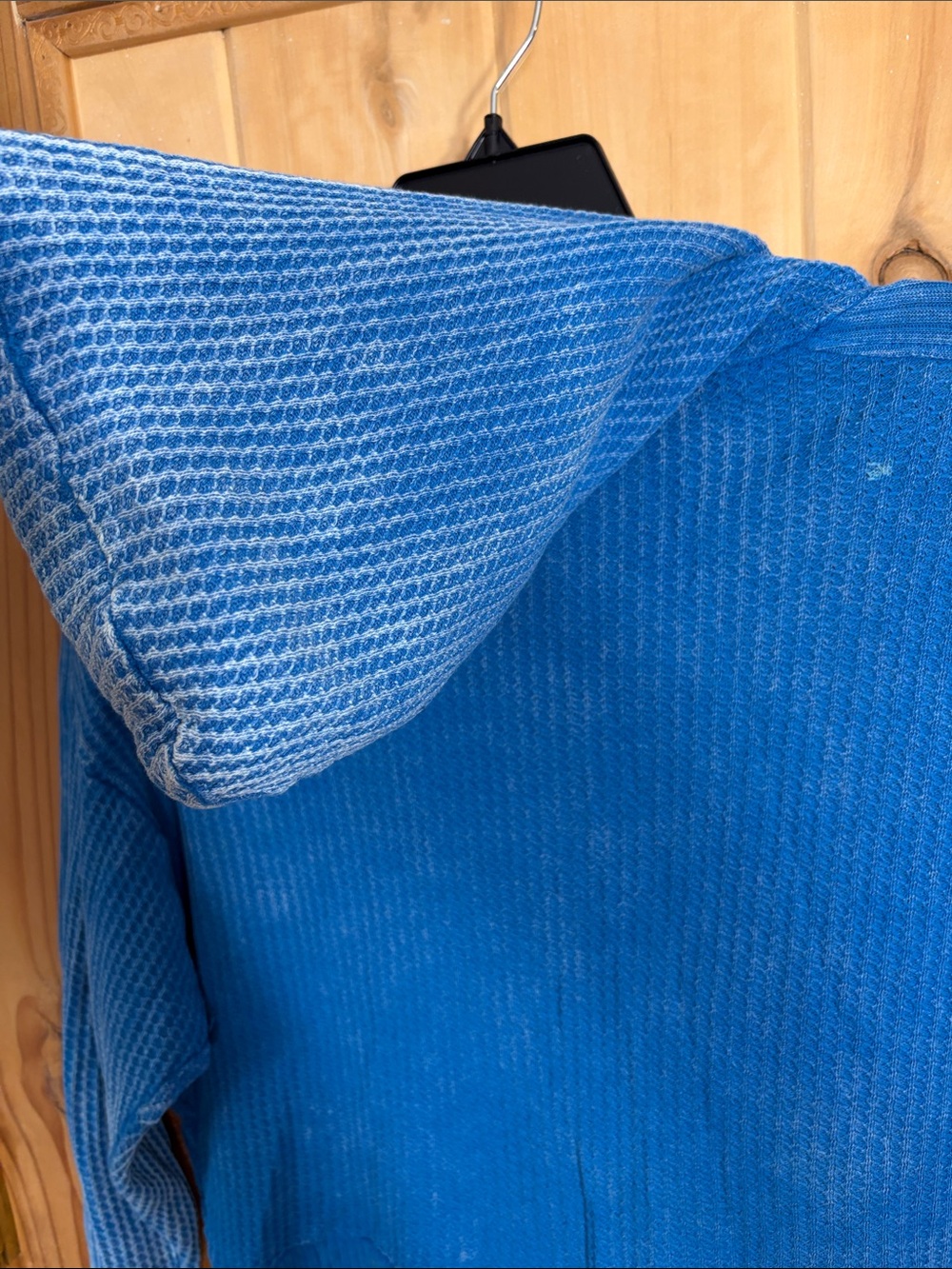 ZENANA Women’s Turquoise Vibrant Blue Ribbed Zippered Thermal Sweatshirt - Picture 15 of 15